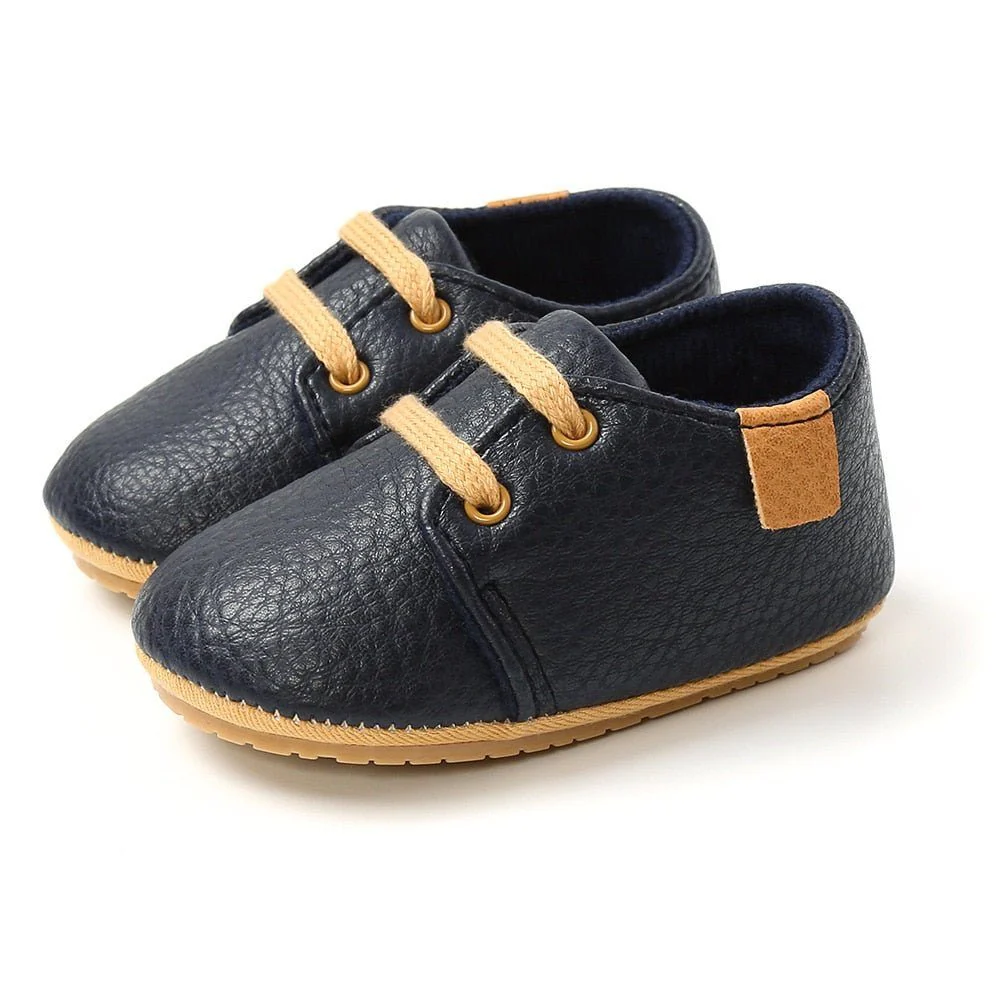 Infant Multicolor Retro Leather Shoes - Image 10