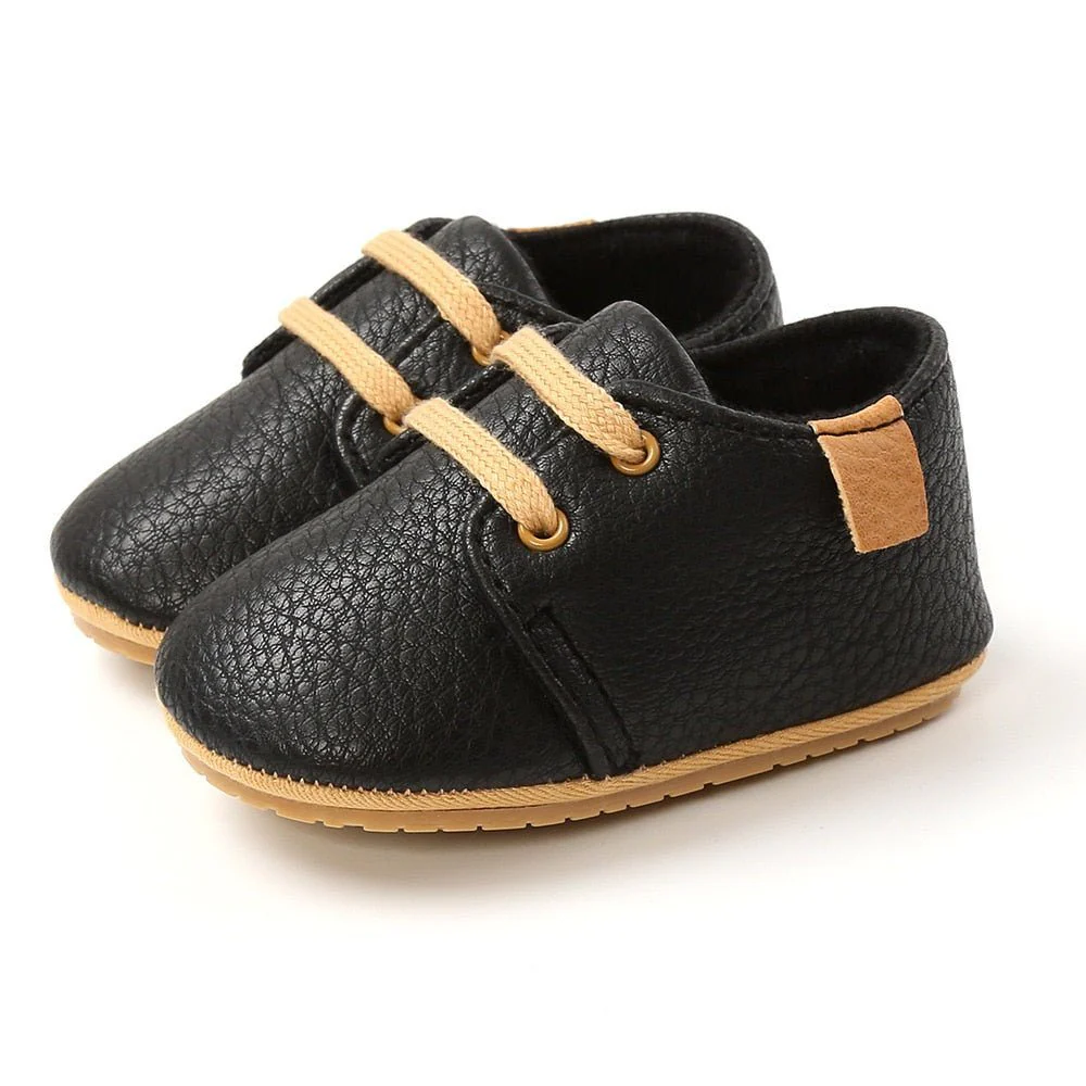 Infant Multicolor Retro Leather Shoes - Image 3