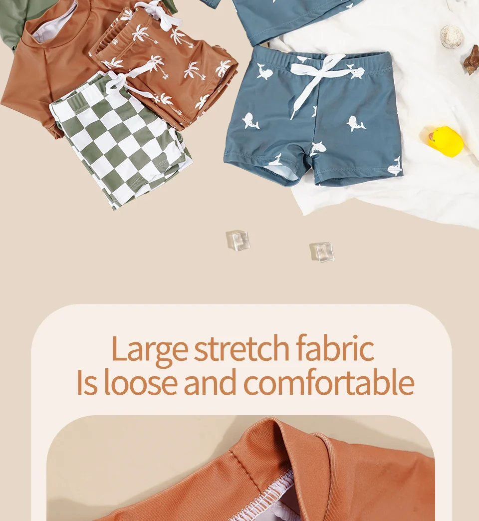 Baby Boys 2-Piece Swimsuit – Cool Print Set - Image 10