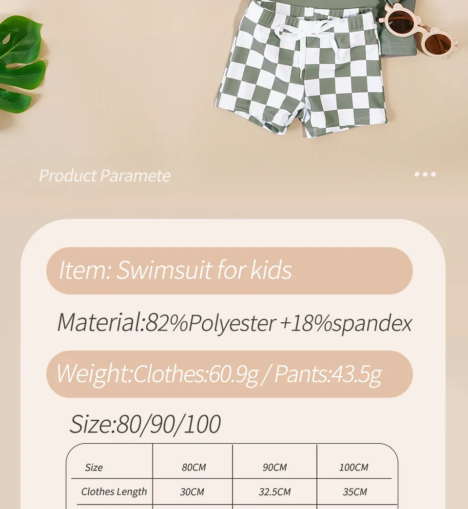 Baby Boys 2-Piece Swimsuit – Cool Print Set - Image 8