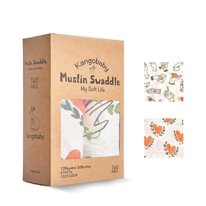 Kangobaby Soft Cotton Baby Swaddle - Image 3