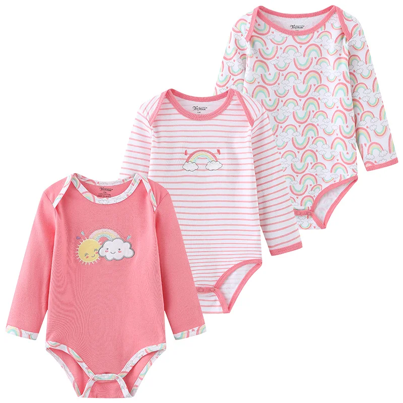 Newborn Cotton Bodysuit 3-Pack – Soft Everyday Onesies - Image 3
