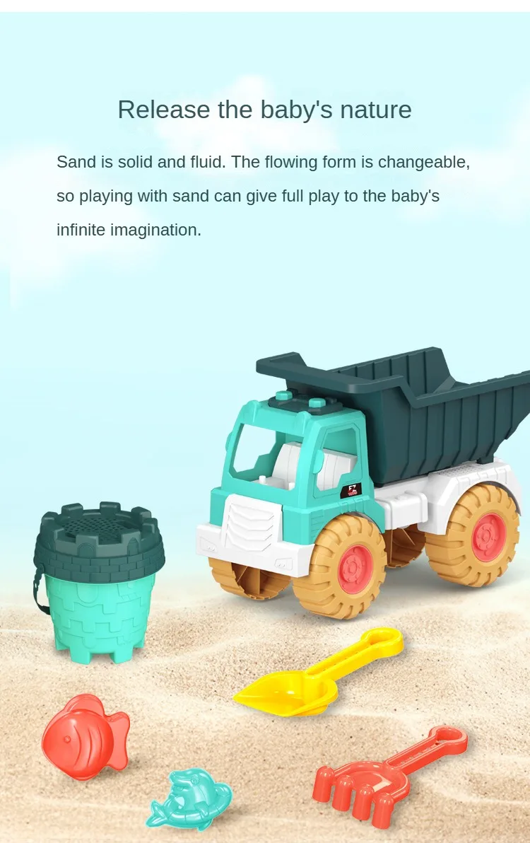 Kids Beach Sand Play Set – Bucket Shovel Kit - Image 5