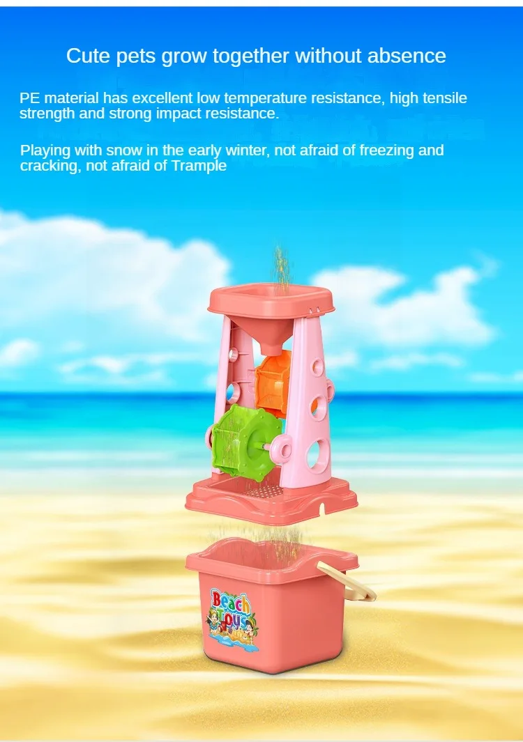 Kids Beach Sand Play Set – Bucket Shovel Kit - Image 8