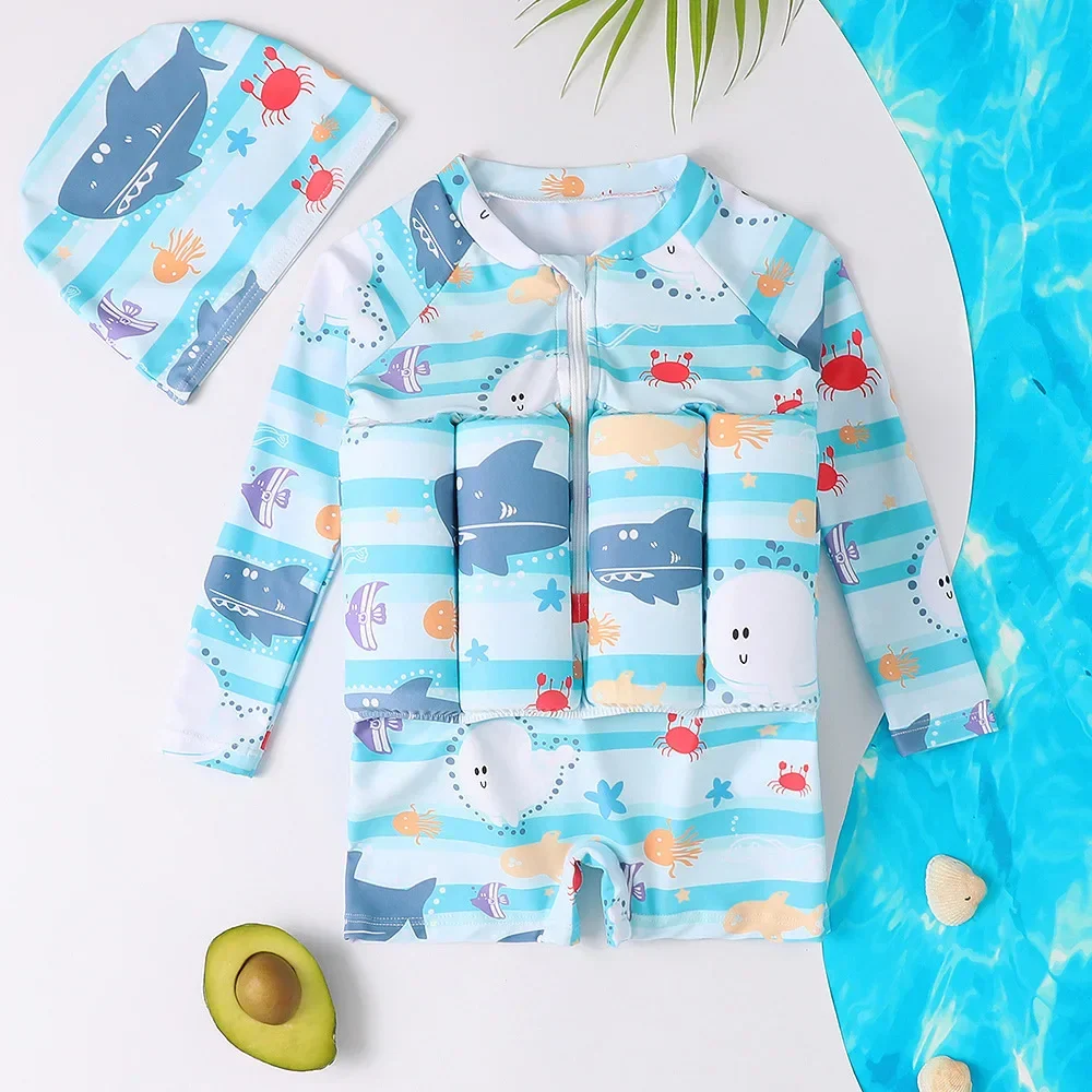 Kids Buoyancy Swimsuit – Safe Cartoon Float Swimwear - Image 25