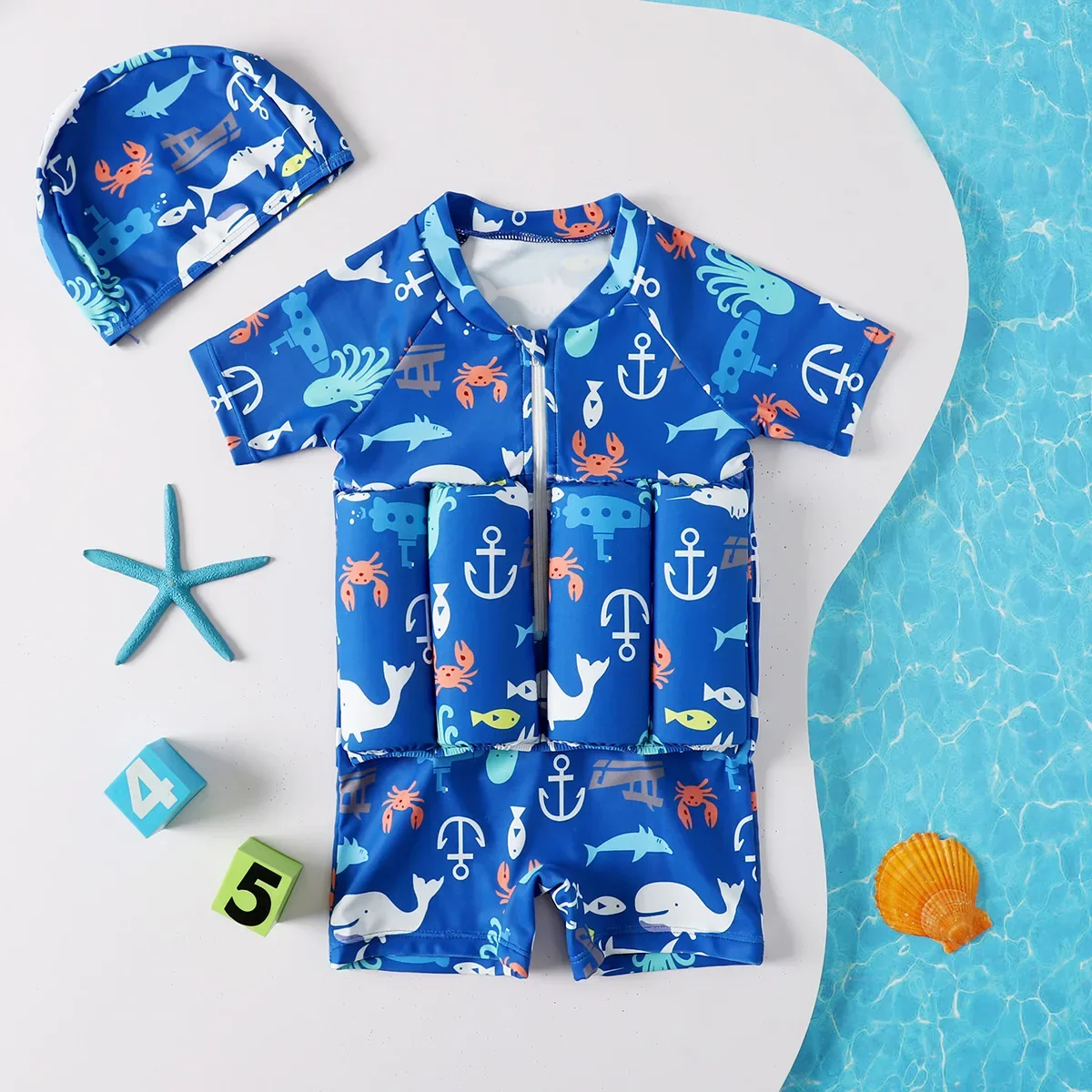 Kids Buoyancy Swimsuit – Safe Cartoon Float Swimwear - Image 27