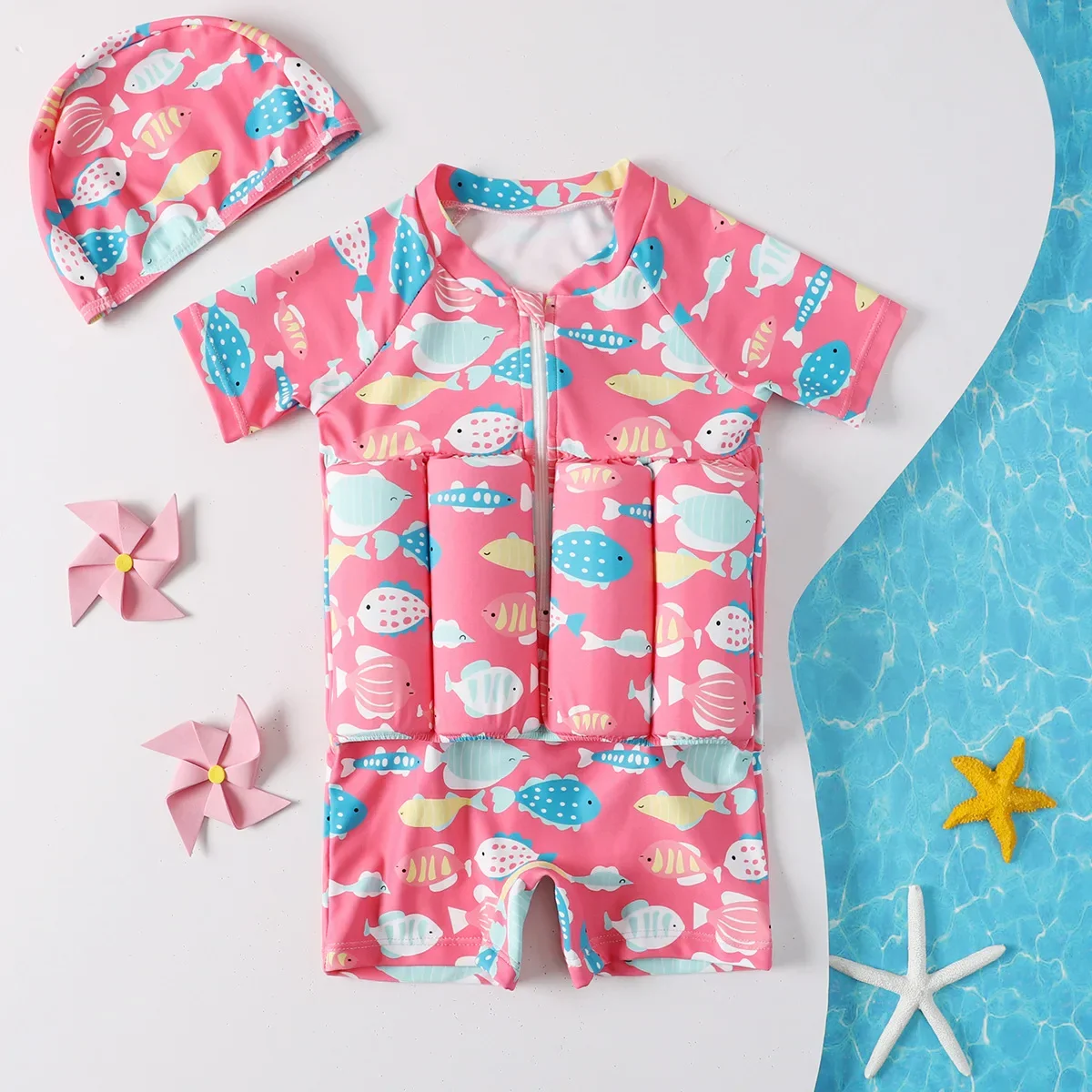 Kids Buoyancy Swimsuit – Safe Cartoon Float Swimwear - Image 28