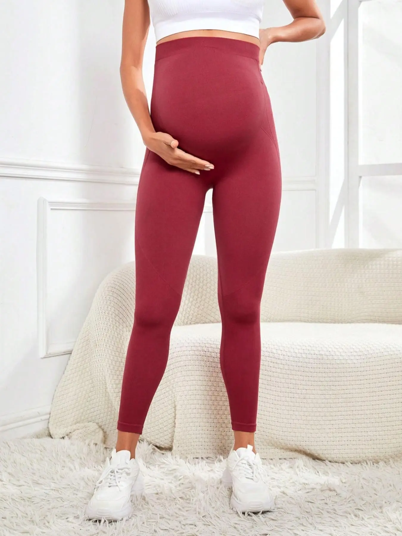 Knitted Maternity Leggings – Warm Belly Support - Image 6