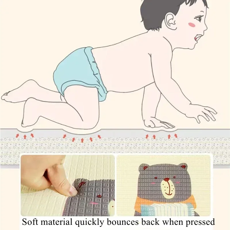 Baby Play Mat – Thick 1cm EPE Safety Crawling Rug - Image 6