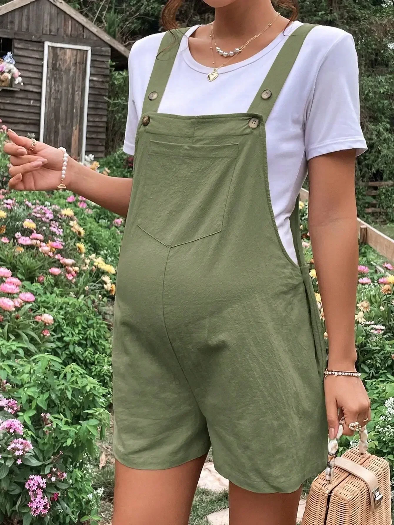 Maternity Jumpsuit Romper – Comfortable Pregnancy Style - Image 7