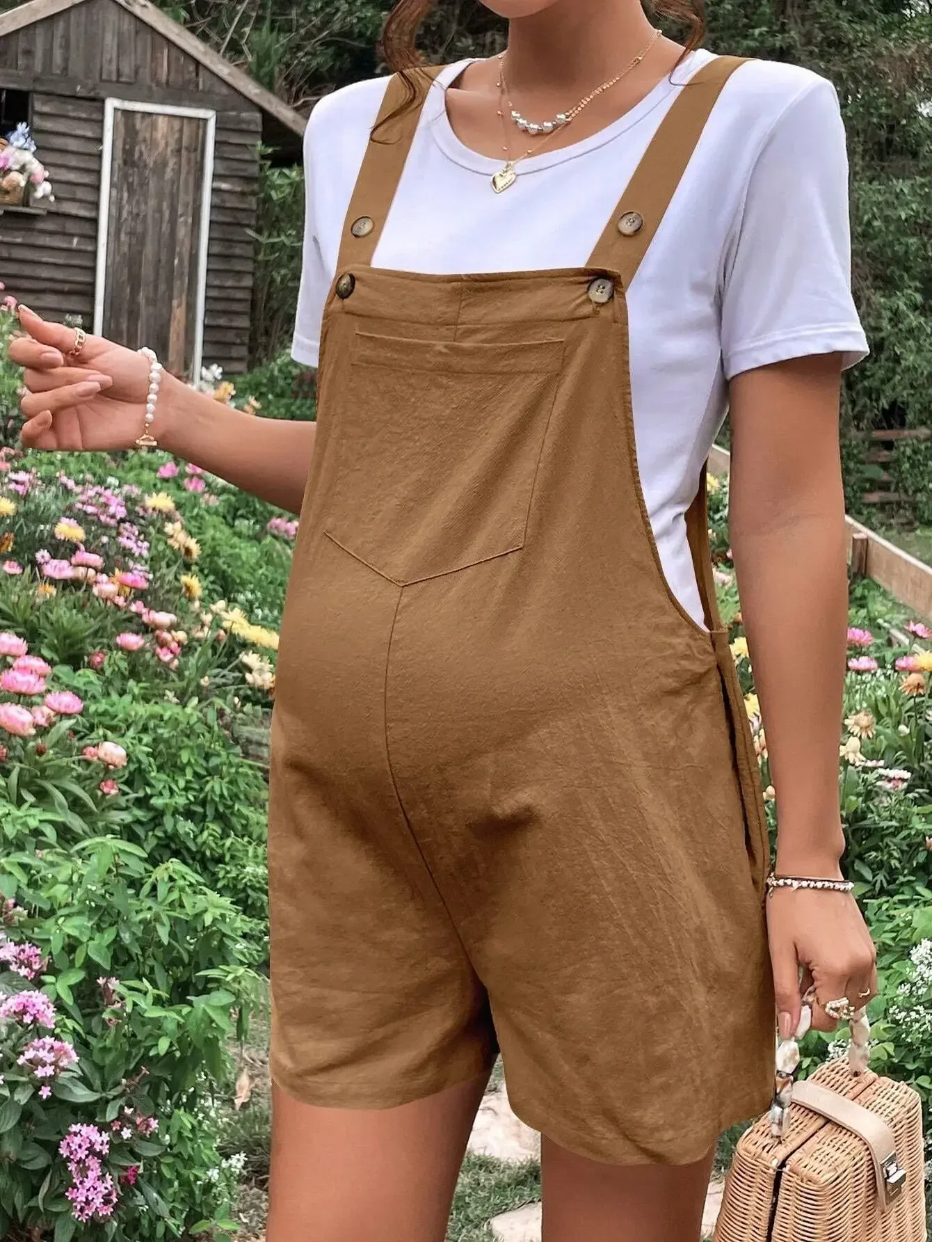 Maternity Jumpsuit Romper – Comfortable Pregnancy Style - Image 8