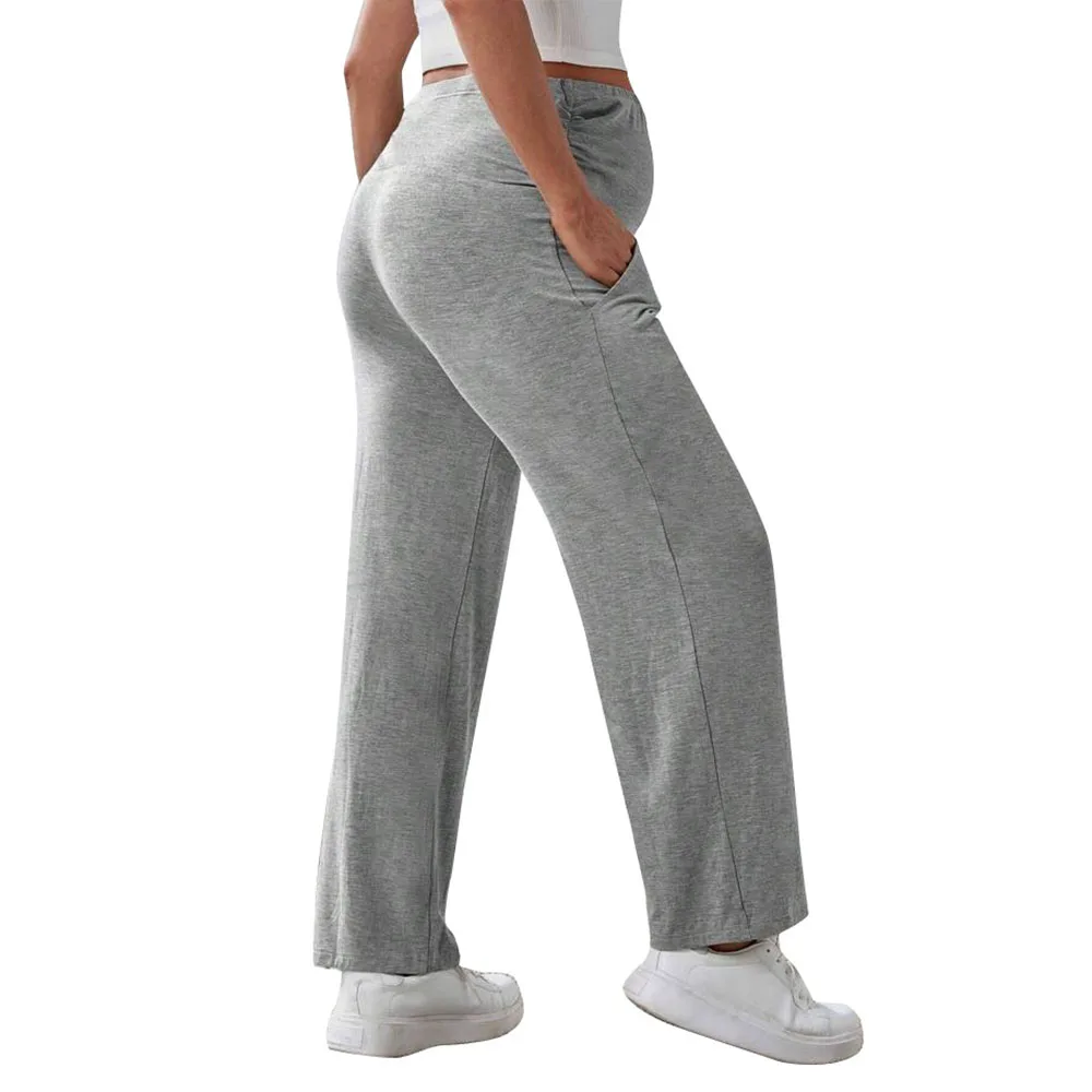 Maternity Wide Leg Pants – Over-Belly Comfort & Style - Image 3