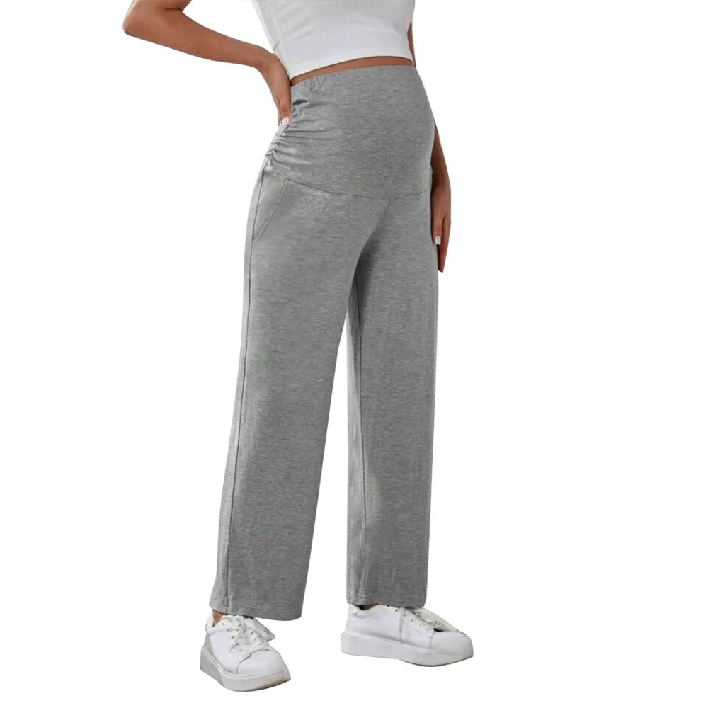 Maternity Wide Leg Pants – Over-Belly Comfort & Style - Image 7