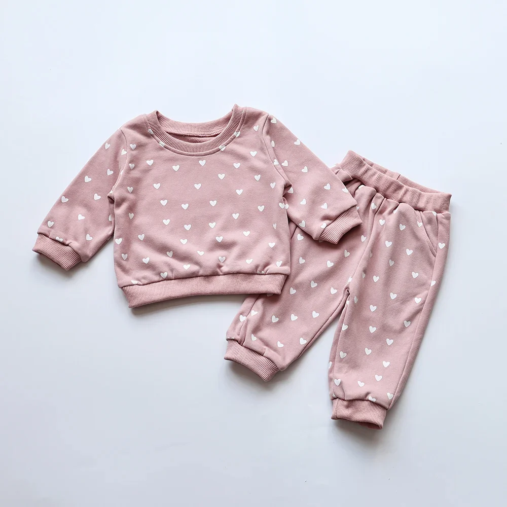 Heart Print Hoodie Set – Cozy Casual - Image 7