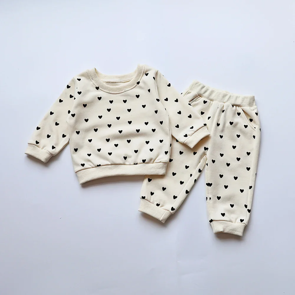 Heart Print Hoodie Set – Cozy Casual - Image 8