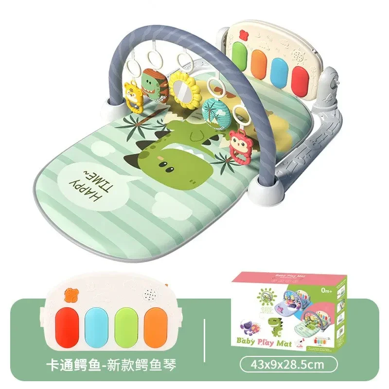 Baby Gym Mat Pedal Piano Fitness Frame – Musical Play - Image 6