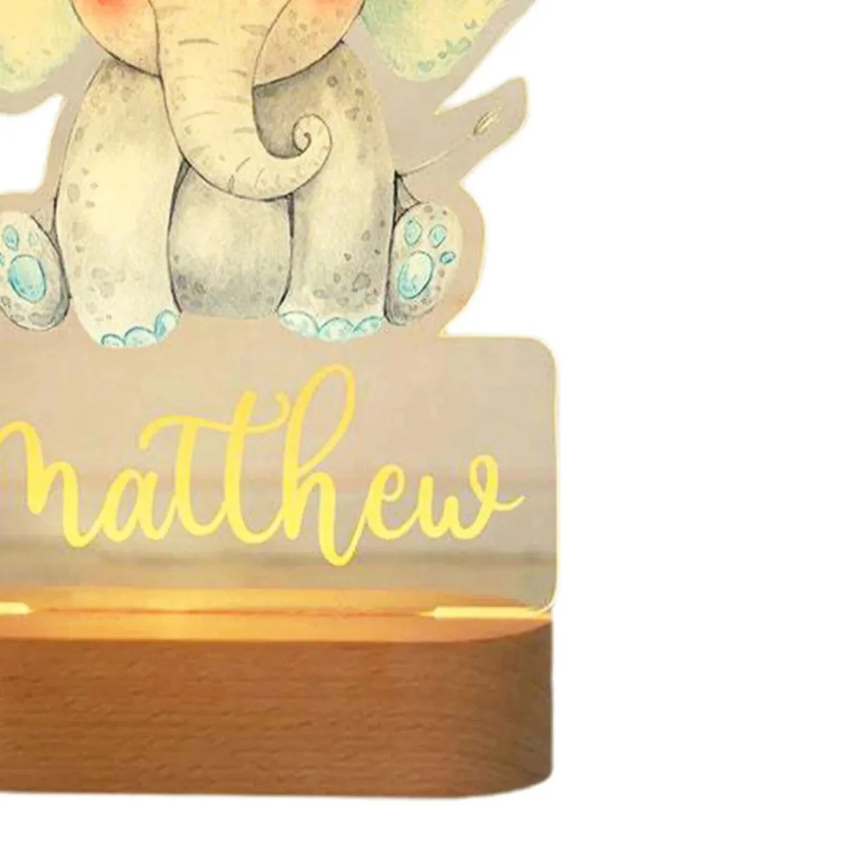 Personalised Baby Animal LED USB Night Light - Image 10