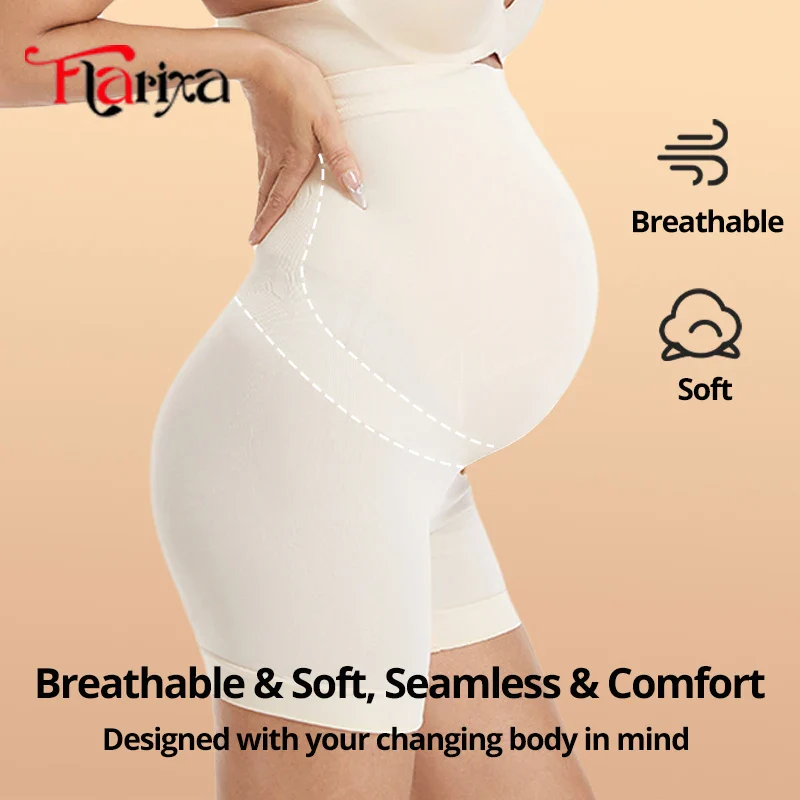 Seamless Maternity Underwear – High Waist Bump Support - Image 4