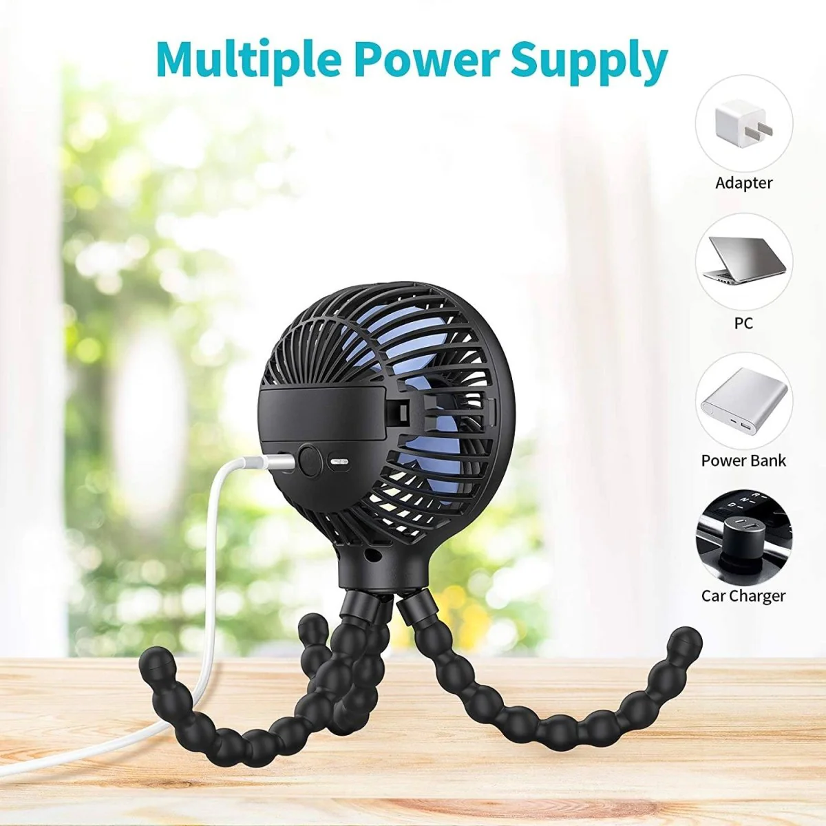 Smart Stroller Mini Fan 3 Speed - Image 4