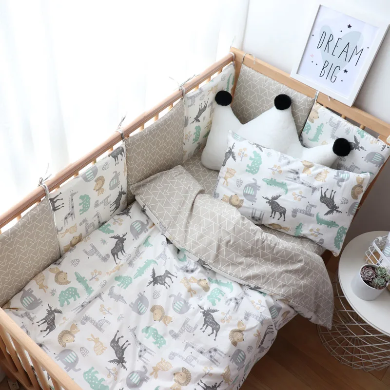 Soft Cotton Baby Crib Bedding Set – Nursery Bundle - Image 3