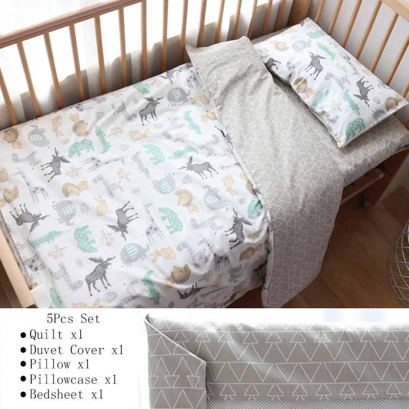 Soft Cotton Baby Crib Bedding Set – Nursery Bundle - Image 7