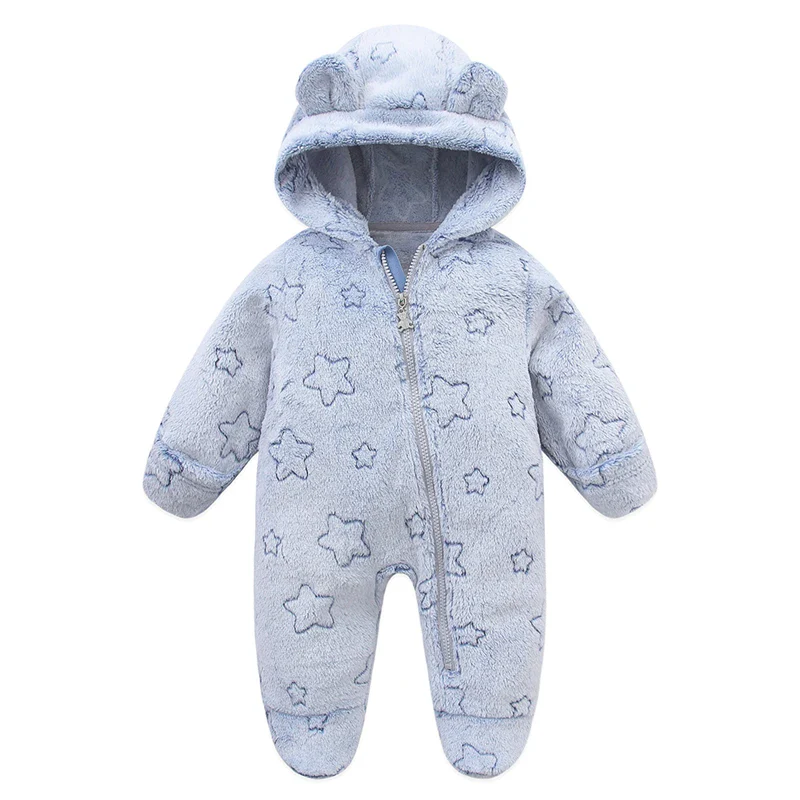 Newborn Flannel Jumpsuit – Warm Cartoon Romper - Image 12