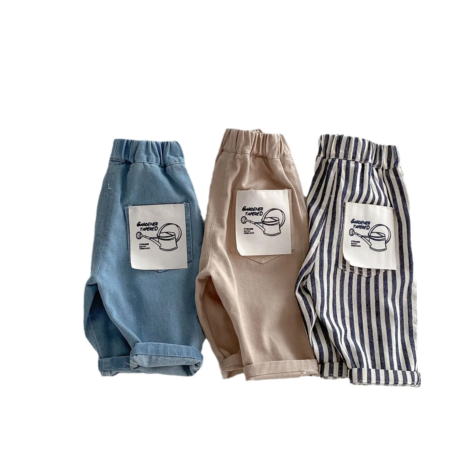 Denim Pants – Soft Striped Casual Trousers - Image 5
