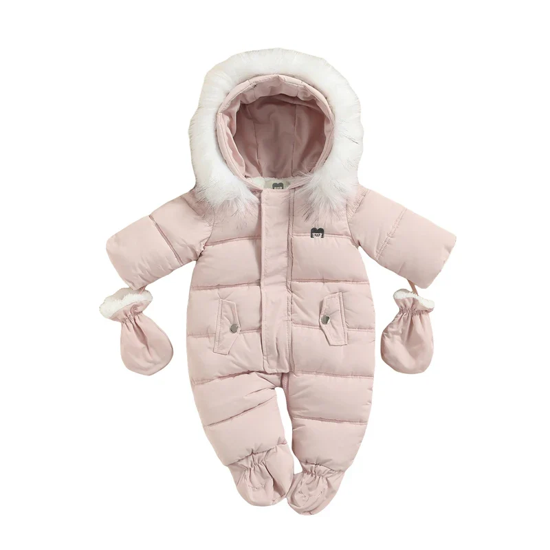 Baby Winter Snowsuit – Hooded Puffer Jumpsuit - Image 10