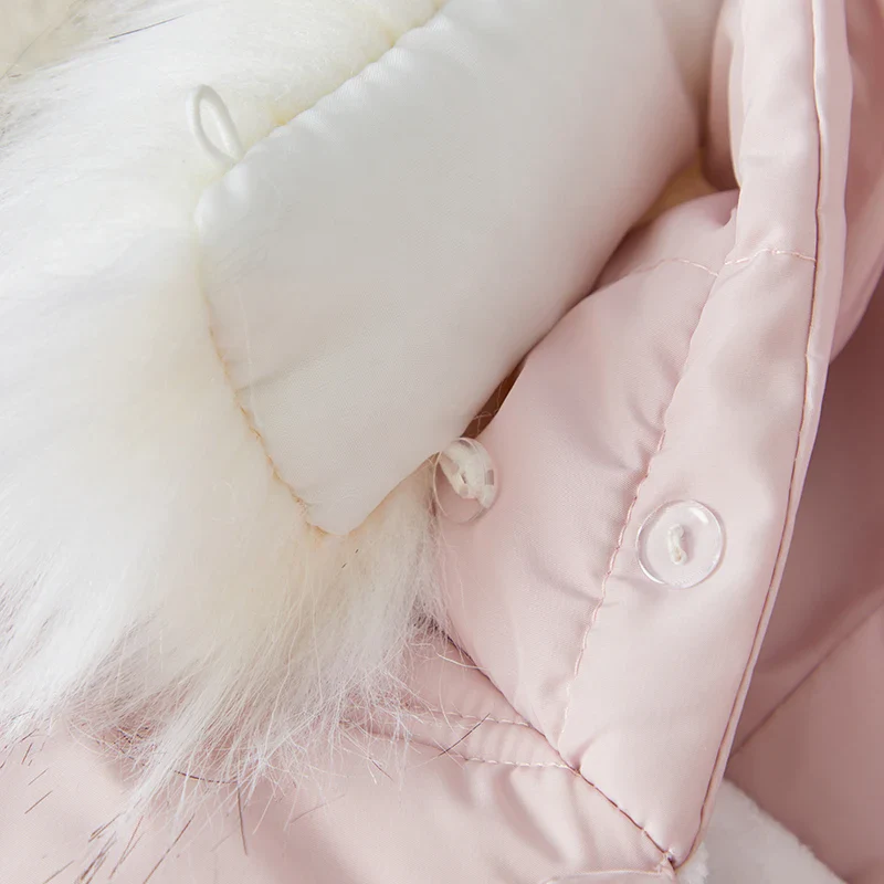 Baby Winter Snowsuit – Hooded Puffer Jumpsuit - Image 4