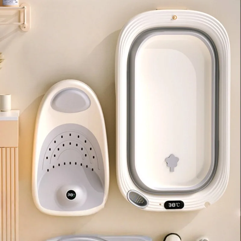 Foldable Baby Bath Tub – Temperature Sensor Included