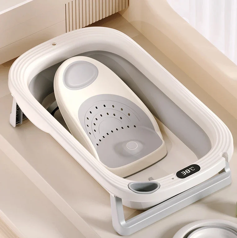 Foldable Baby Bath Tub – Temperature Sensor Included - Image 13