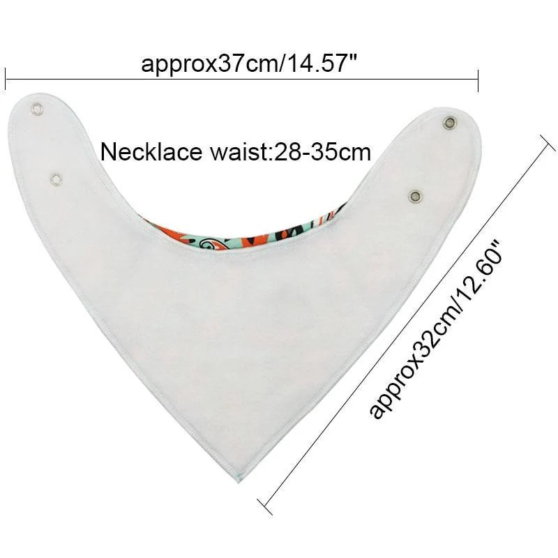 Triangle Scarf Cotton Baby Bibs - Image 3