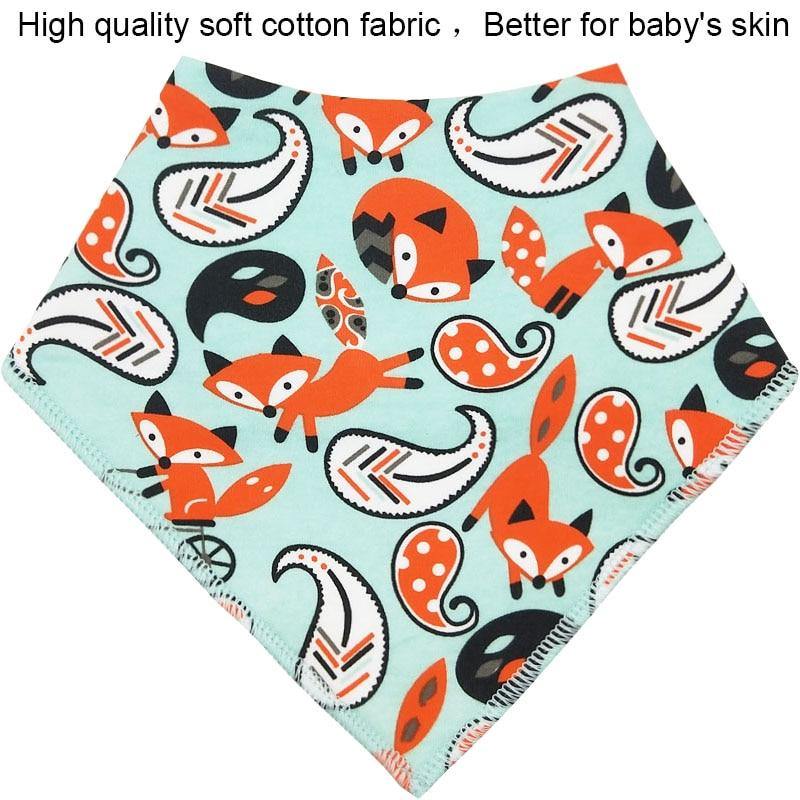 Triangle Scarf Cotton Baby Bibs - Image 4
