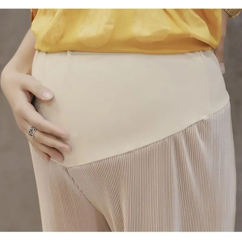 Wide Leg Maternity Trousers – Breathable Adjustable Waist - Image 5