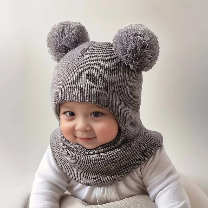 Winter Children's Hat – Hooded Knitted Cap - Image 5